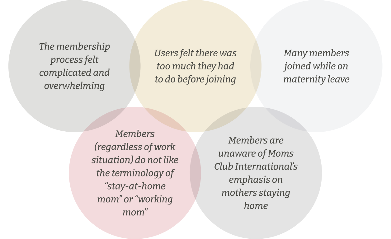 Summarized findings from user interviews.