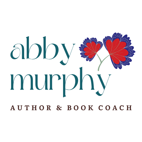 Abby Murphy logo with graphic of a flower